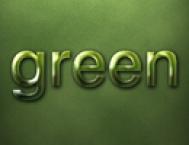 Photoshop创建典雅的绿色字体教程