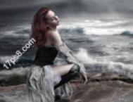 Photoshop合成在海边绝望的美女场景