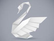 Illustrator绘制折纸风格的天鹅图标教程