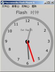 用Flash制作精巧的时钟