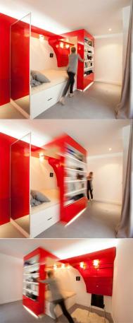 红色系列卧室设计作品欣赏