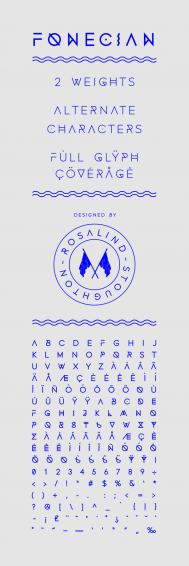 英国Fonecian字体设计