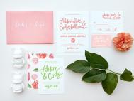 ALISON + CODY’S春季花园的婚礼邀请函设计