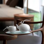 美丽的瓷茶具 八方新气瓷茶具系列