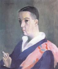 法国女画家玛利洛朗森人物肖像画作品