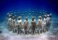 世界第一座水下雕塑公园摄影欣赏
