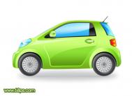 Photoshop设计一辆非常可爱的绿色小汽车