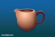 Photoshop制作一个精致的陶瓷茶壶教程