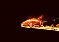 Photoshop制作设计超酷的火焰汽车教程