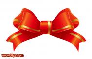 Photoshop设计一个漂亮的红色蝴蝶礼结