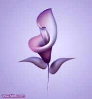Photoshop制作漂亮的紫色3D花朵教程