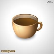 Photoshop设计图标：精致的咖啡杯