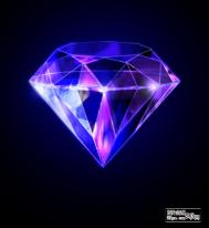 Photoshop设计一颗耀眼的紫色钻石教程