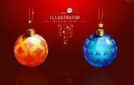 Illustrator绘制圣诞节彩球效果图教程