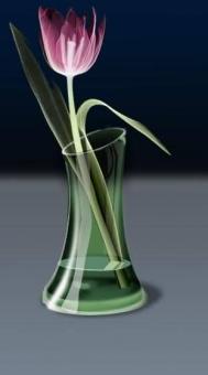透明质感玻璃花瓶