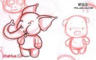 Painter手绘可爱的卡通小猪