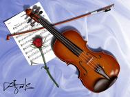 PS设计鼠绘一把逼真的红色小提琴