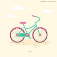 Illustrator绘制矢量风格的自行车效果图教程