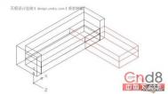 AutoCAD三维造型实例:制作直线沙发(2)教程