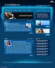 PS设计网页：制作潮流深蓝色风格