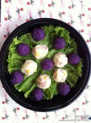 紫薯土豆双色球怎么做