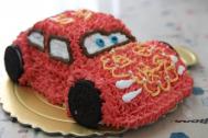闪电麦昆小汽车生日蛋糕怎么做