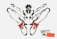 运动鞋系列流畅线条广告设计[2P]