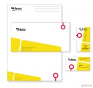 黄色元素单页版式设计
