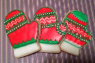 可爱的圣诞手套糖霜饼干的家常做法
