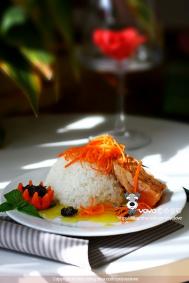 白米饭三文鱼怎么做