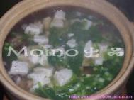 香菇芫茜豆腐汤的做法