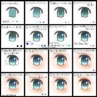 SAI日系动漫风格的各种眼睛的绘制方法