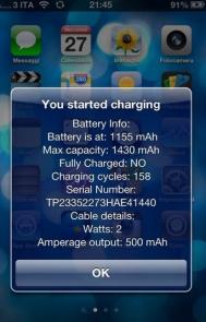 iphone拔出充电器时提供准确的电池信息