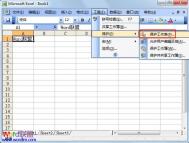 Excel 2003单元格保护设置