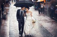 雨中婚纱拍摄技巧