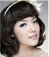 唯美的韩式新娘妆发型