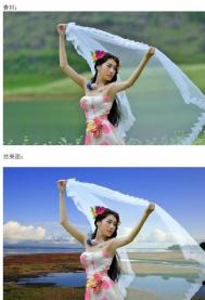 photoshop抠出复杂背景半透明婚纱的方法