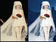 PS婚纱抠图与背景替换