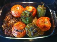 怎么做食色希腊之酿西红柿青椒好吃