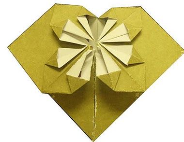 简易折纸心形 简易折纸心形步骤