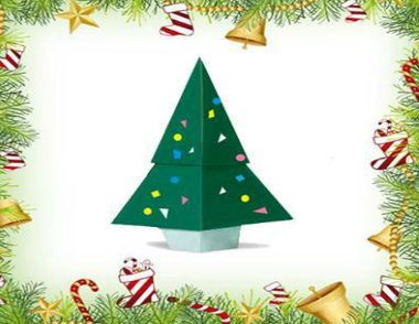 圣诞树折纸教程 立体圣诞树折纸教程