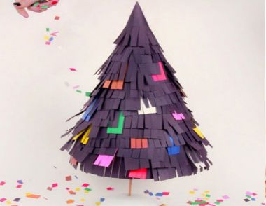 不织布圣诞树图解教程 不织布DIY手工创意圣诞树图解