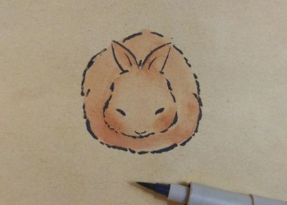 小兔子手绘画教程 小兔子的画法