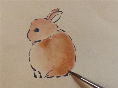 可爱的小兔子DIY手绘画教程 小兔子DIY手绘画