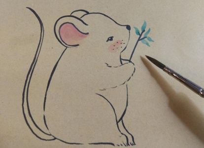 小老鼠简笔画教程 小老鼠简笔画的画法