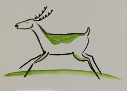 可爱的小鹿手绘画教程 小鹿手绘画的画法