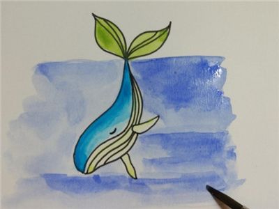 漂亮的小鱼水彩画教程 小鱼水彩画的画法