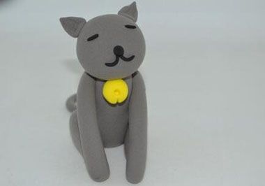 如何制作黏土小猫 黏土小猫制作详解