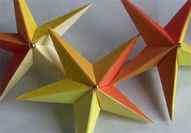 如何制作手工立体星星折纸