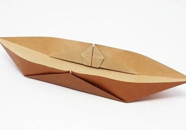 折纸独木舟只需简单几步